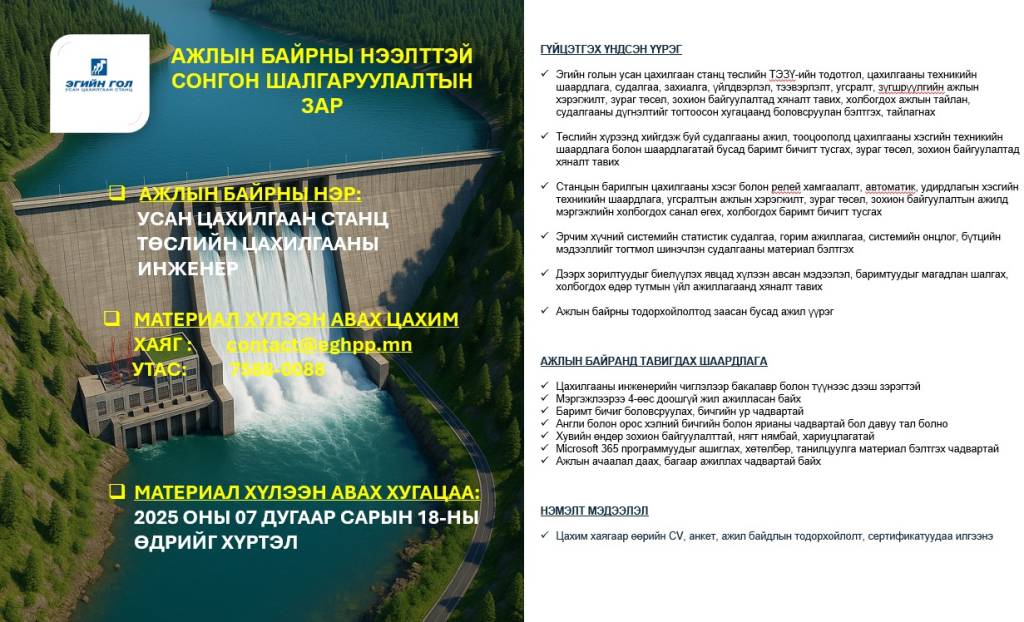 Ажлын байрны сонгон шалгаруулалт