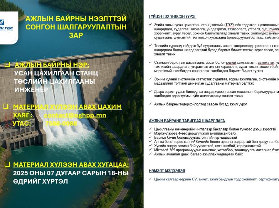 Ажлын байрны сонгон шалгаруулалт
